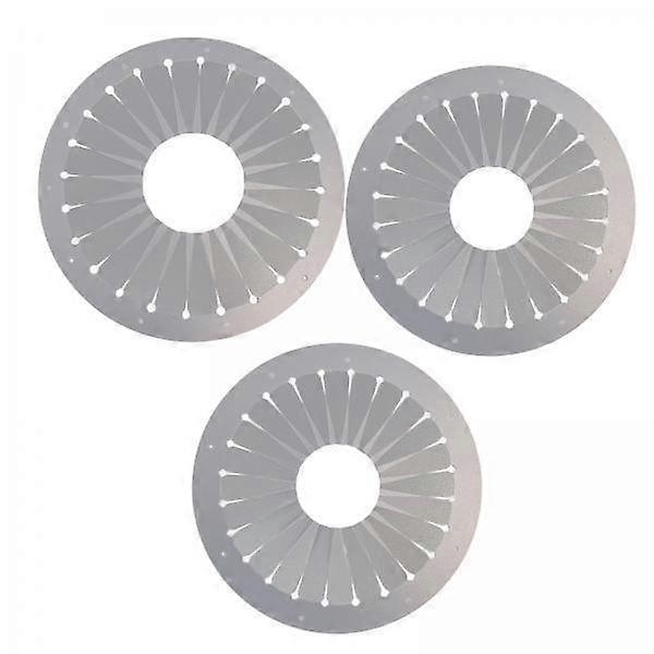 3 x 3Pcs Ribbon Rosette Brooch Button Ornament DIY Rose