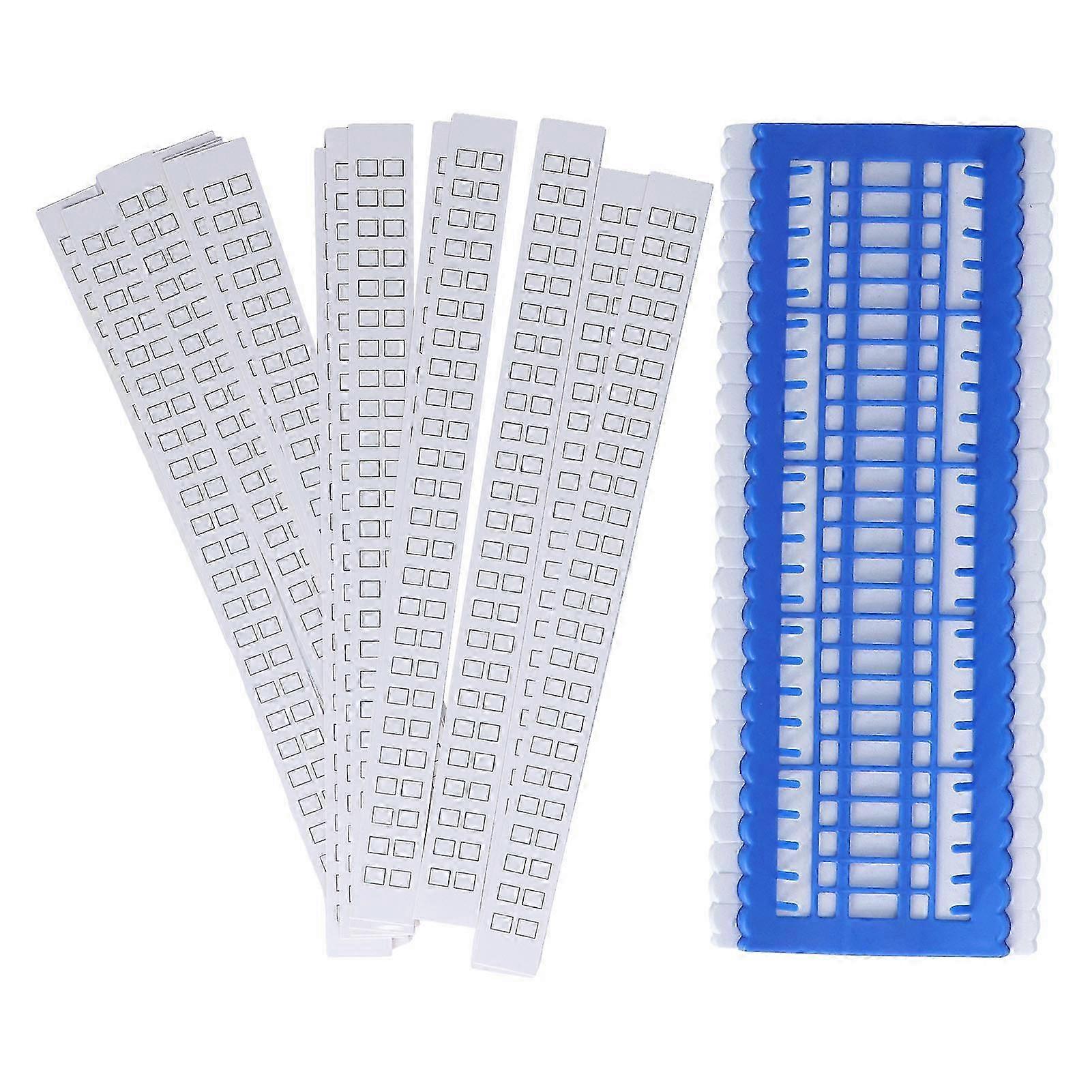 50 Positions Floss Organizer Reusable Plastic Embroidery Floss Shelf DIY Sewing Tools with 15 Replacement Papers
