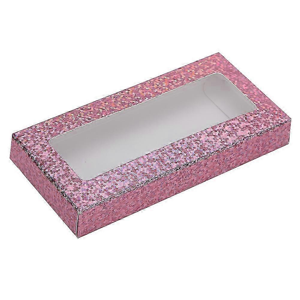 10pcs False Eyelashes Storage Case False Eye Lashes Grafting Eyelash Box OrganizerRed Sequins