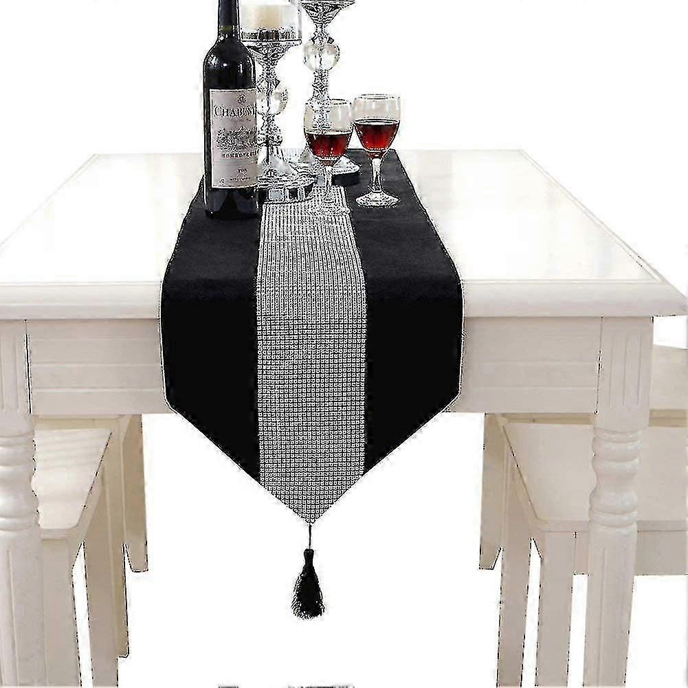 Table Runner With Strass And Sequins