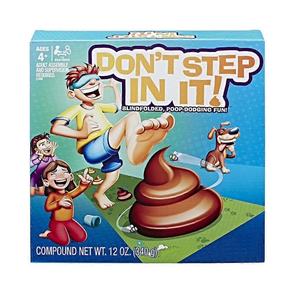 Fun interactive game of blindfolding and stepping on shit