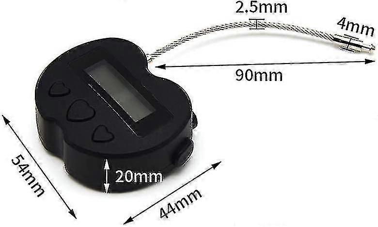 Time Lock Lcd Display Time Lock Multi-function Electronic Timer, Usb Rechargeable Timer Padlock (black)