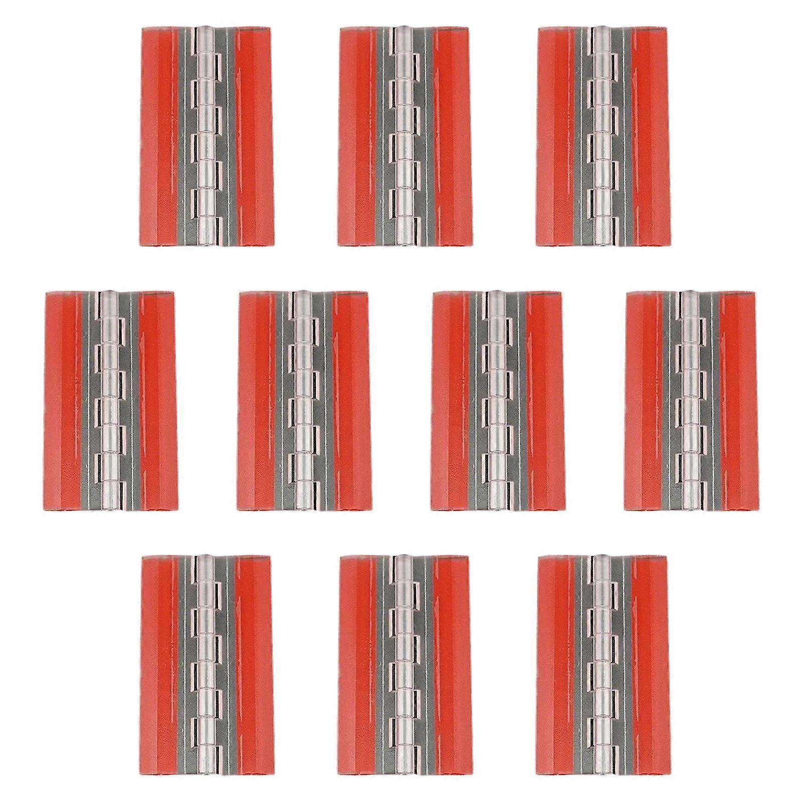 10pcs Clear Adhesive Hinges Acrylic Hinges Small Door Hinges for Multifunction Applications in Home & Office setting
