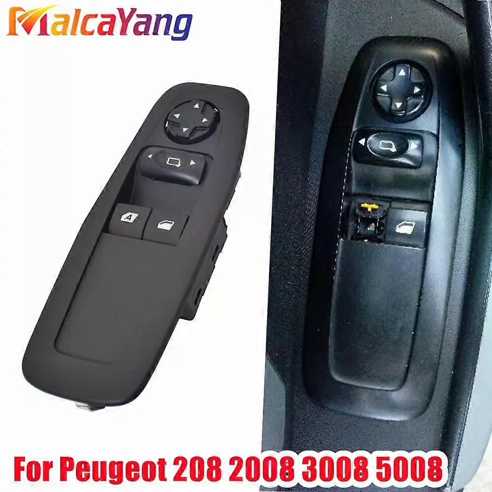 Without Folding Power Window Master Control Switch compatible for Peugeot 208 2008 3008 5008 96751127ZD 6751120ZD Car Accessories