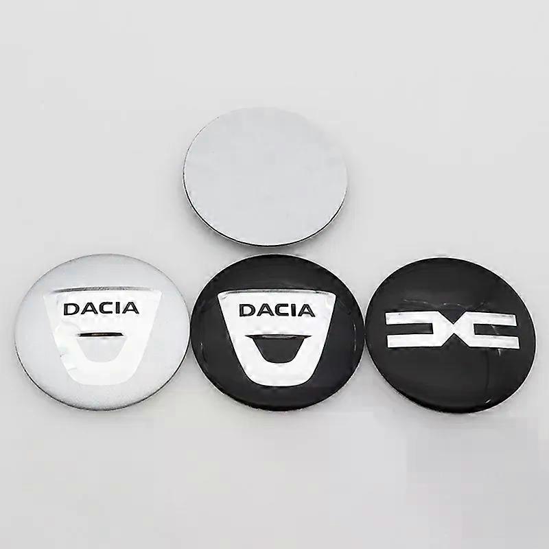 4 adet 3D 56mm yeni DACIA araba çıkartma Tekerlek Merkezi Hub etiket Jant Yaratıcı rozet dekorasyon etiket aksesuarları kapakları