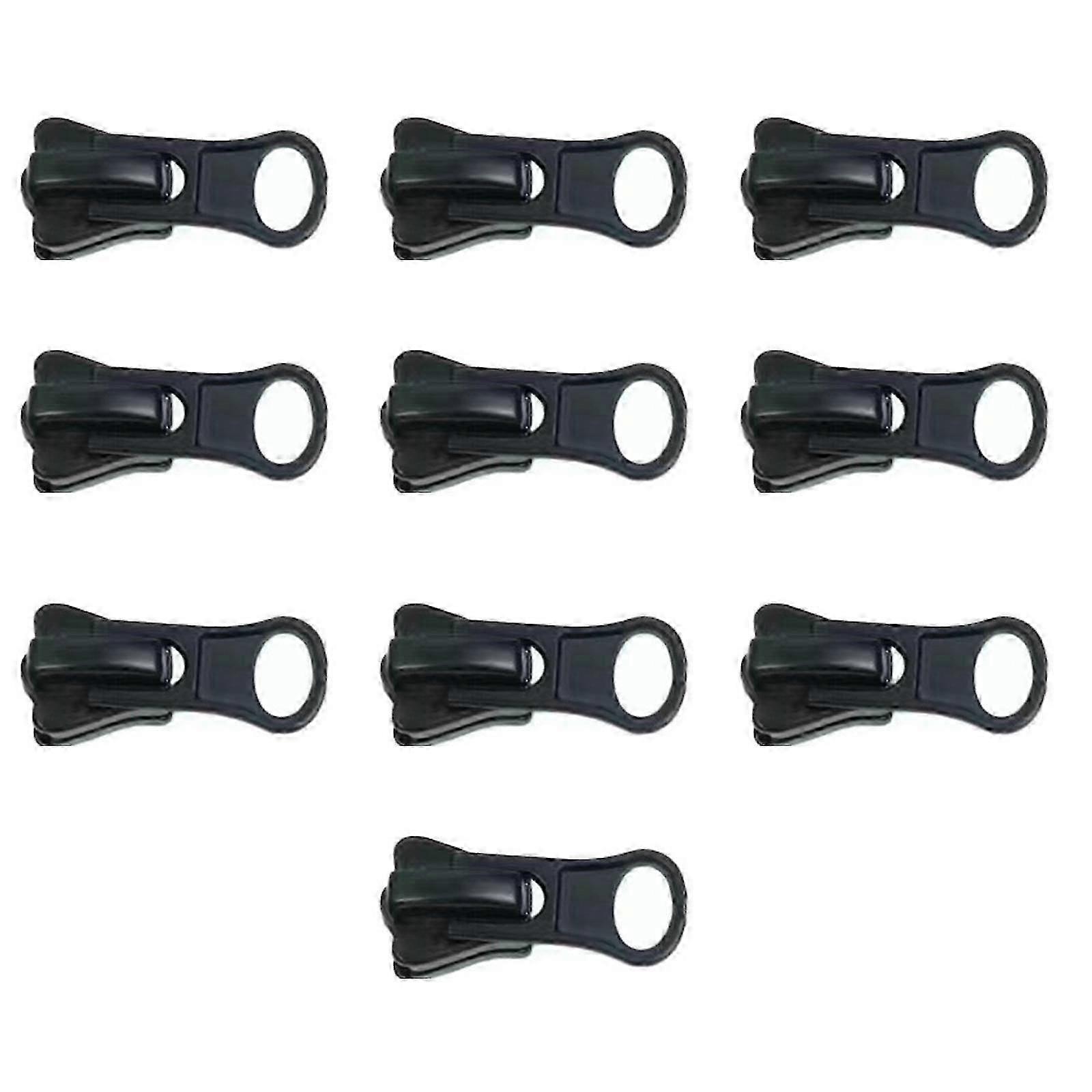 10-Piece Replacement Zipper Slider Kits with #3 #5 #8 Pullers for Jacket Suitcase and Backpack Repairs
