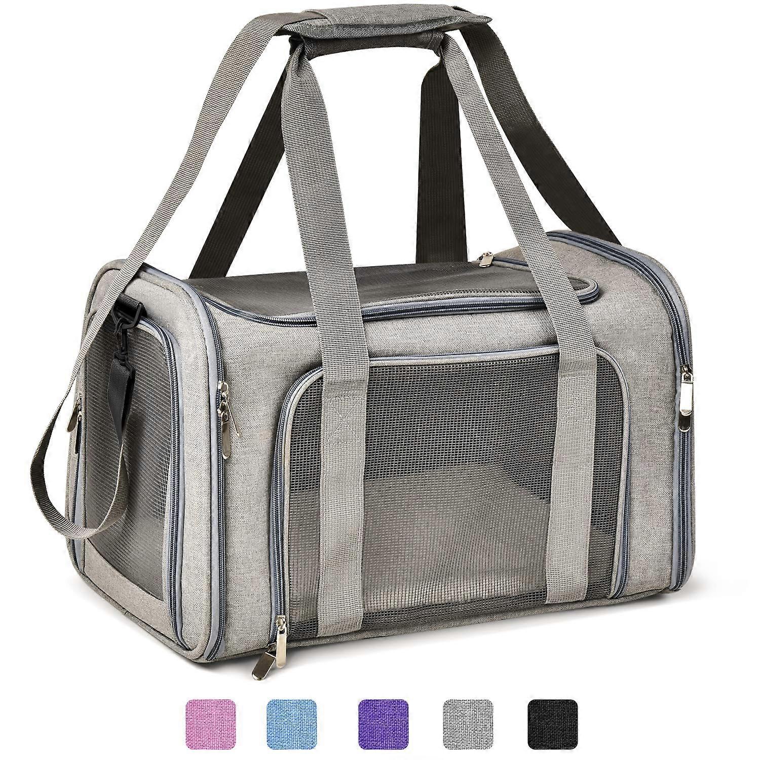 Soft Sided Collapsible Carrier for Travel Airline and Use up to 15 Lbs