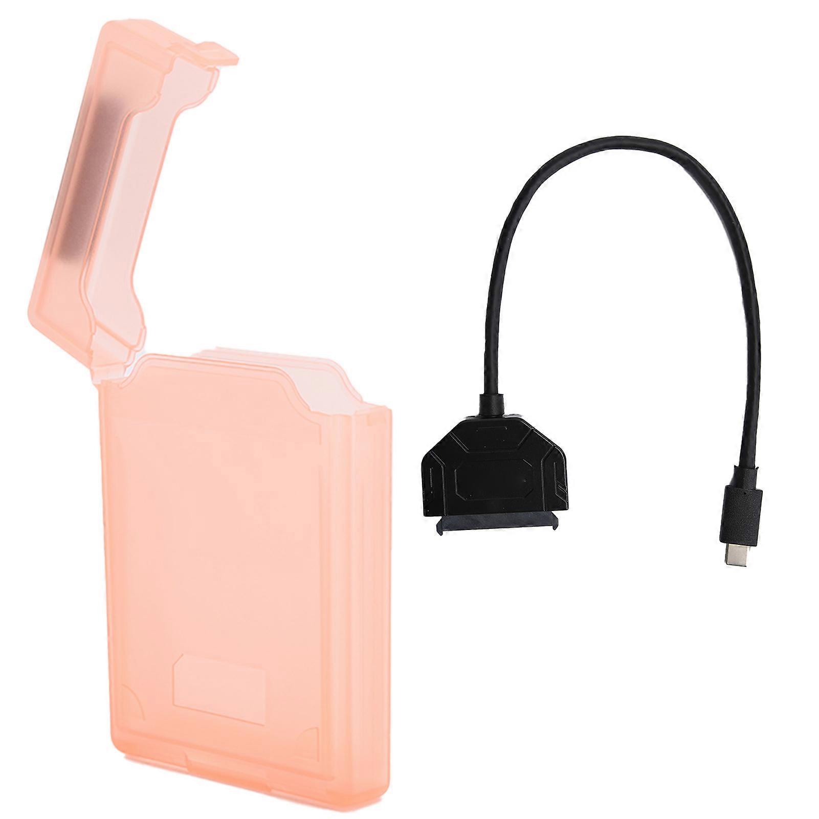 Hard Drive Adapter Protection Box Kit for SATA Type C USB3.0 2.5in HDD/SDD Notebook Accessory