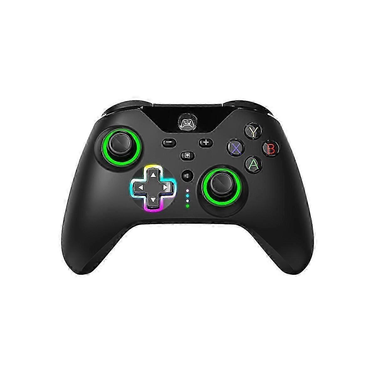 2.4G Wireless Gaming Controller Console Di Gioco Controller Joystick con Luce Lampeggiante A LED Macro Func