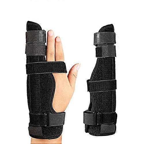 Boxer Finger Splint Metacarpal Brace - Adjustable Aluminum, Large, For Boxer's Fracture, Little and Ring Finger
