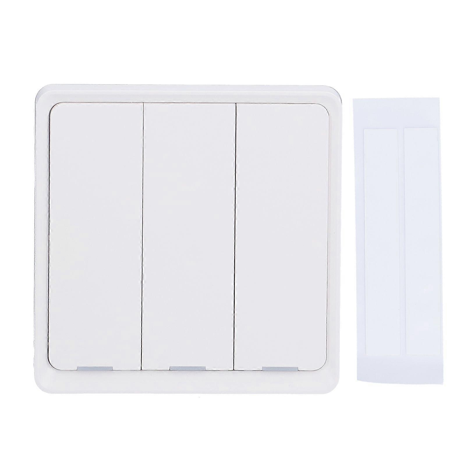 For Zigbee Wireless Scene Switch 3 Button Controller App Control Voice Control White