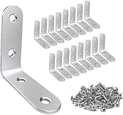 7pcs-90 βαθμός δεξιά γωνία βραχίονα ομαλή επιφάνεια-2pcs 40*40*16 (10 βίδες συναρμολόγησης), 5pcs ομαλή επιφάνεια-40*40*16 (με βίδες)