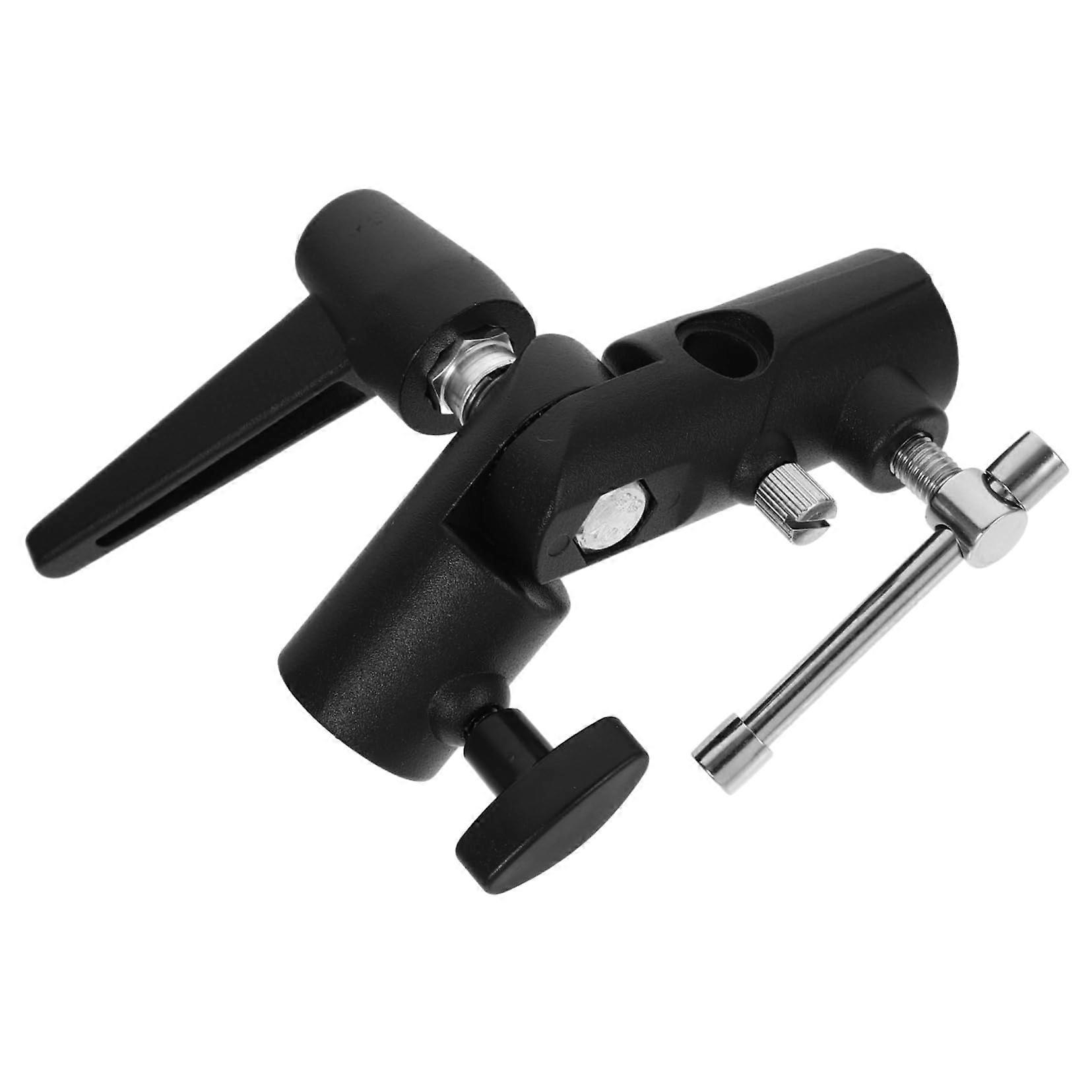 Umbrella Mounting Bracket for Flash Light Stand, Adjustable Photography Mount Compatible with DSLR and LEDs