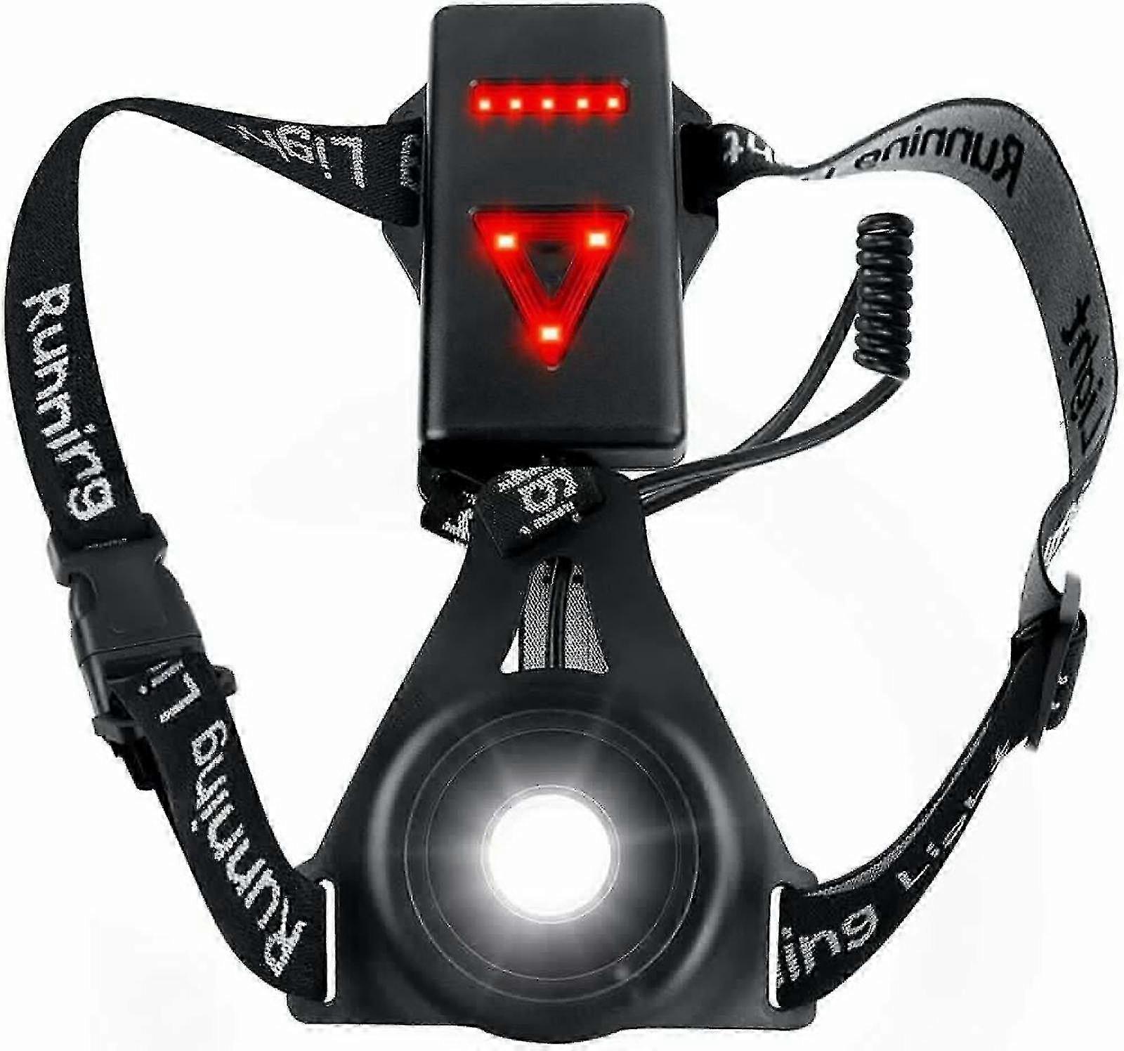 Running Light For Runners Chest Led Lamp Waterproof Jogging Usb Flashlight Torch
