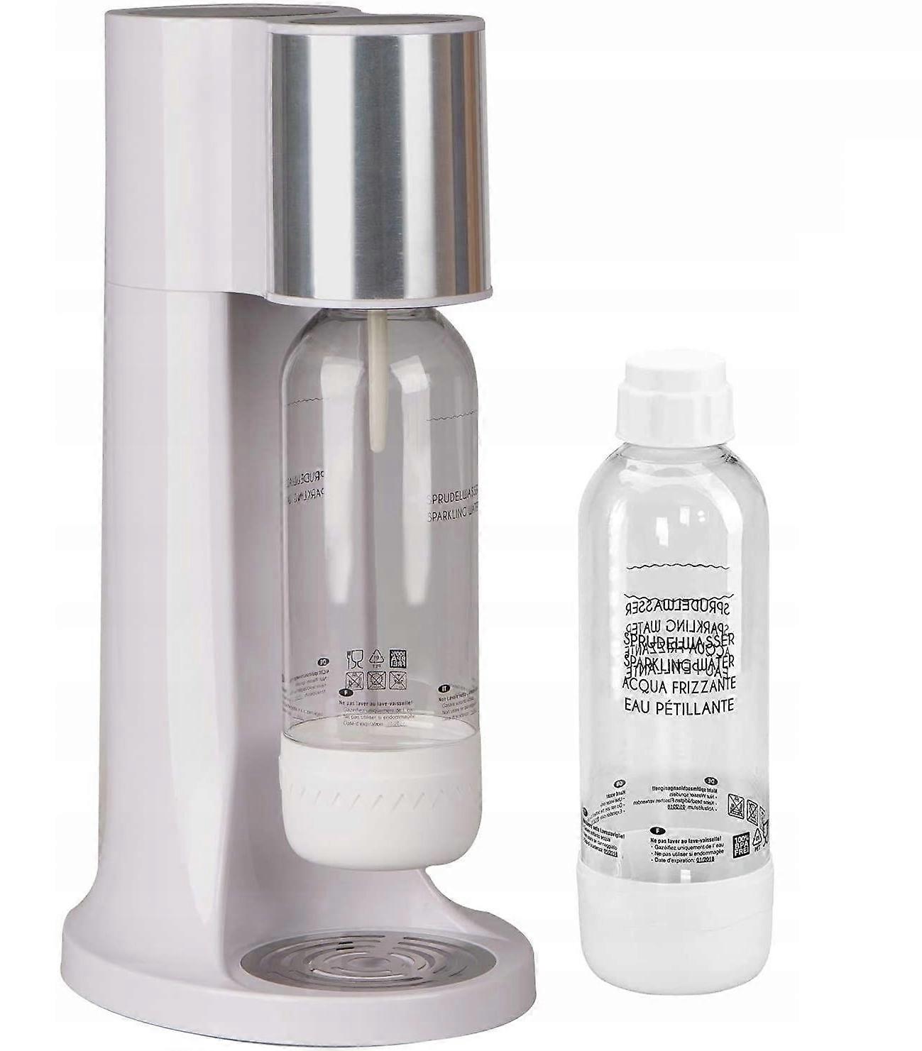 Kohlensäure-Siphon Wasser-Sätterer Levivo Soda Weiß + 2xFlasche