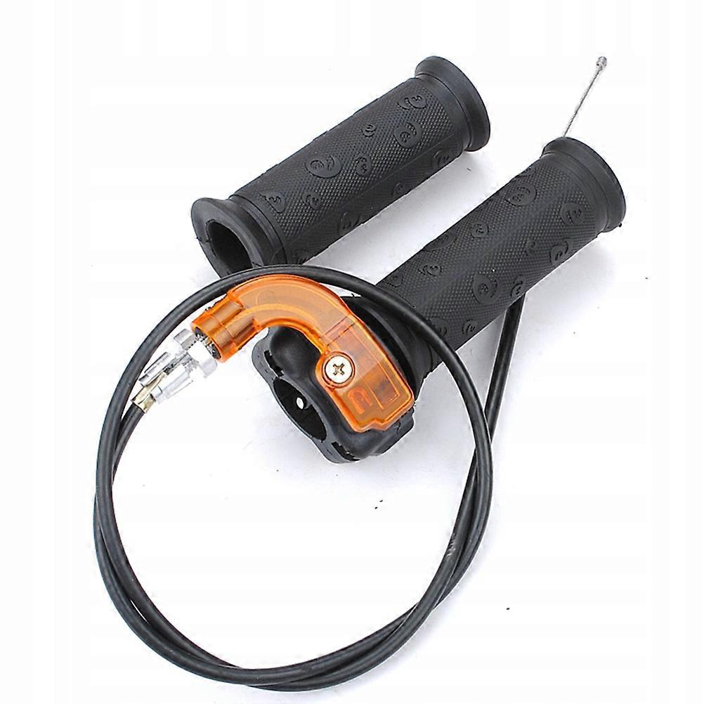 Throttle Grips With Cable 49cc 2-stroke Seat Turn Handle Pull Lock