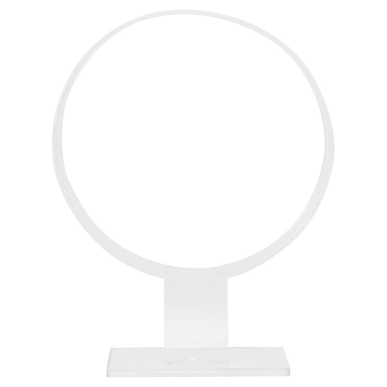 1pc Acryl Haarreifen Display Rack Kopf-Reifen Display Rack Rund Showing Stand
