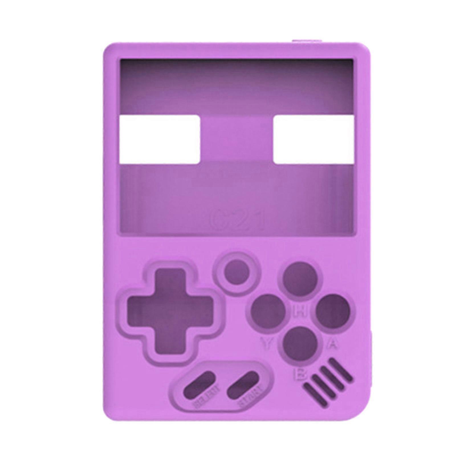 Shockproof Soft Silicone Case for Miyoo Mini Game Console Skin Drop-proof Protective Cover Game Console Accessories  Purple