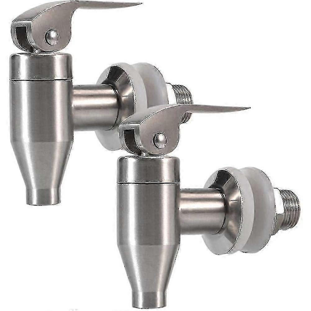 2er-Pack Wasserspender aus Edelstahl, Zapfhahn zum einfachen Servieren von Getränken und Getränken