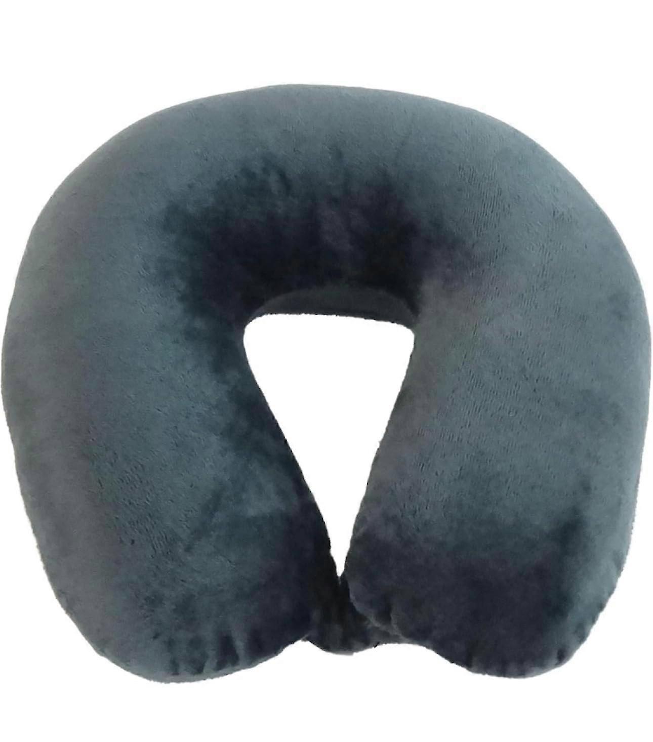 Charcoal Neck Pillow Cozy Soft Microfiber