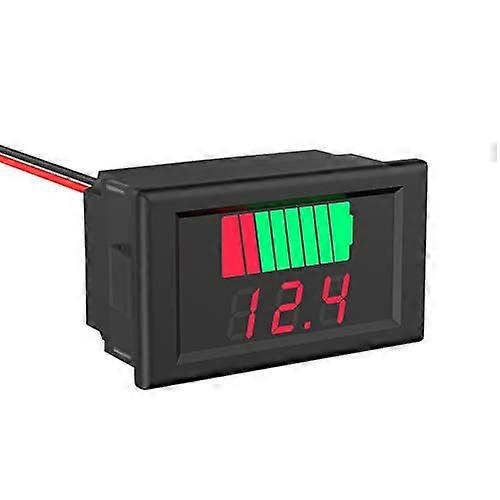 Battery Voltage Monitor, 2 in 1 Universal Battery Status Monitor 12V, 24V, 36V, 48V, 60V LED Digital Battery Meter for Lithium and Lead Acid Battery