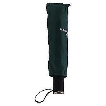 UV-klarer Regenschirm, dreifach gefaltet, verdickter schwarzer Kleber, Sonnenschutz, Sonnenschirm, neun Sperrholz-Sonnenschirme, grün