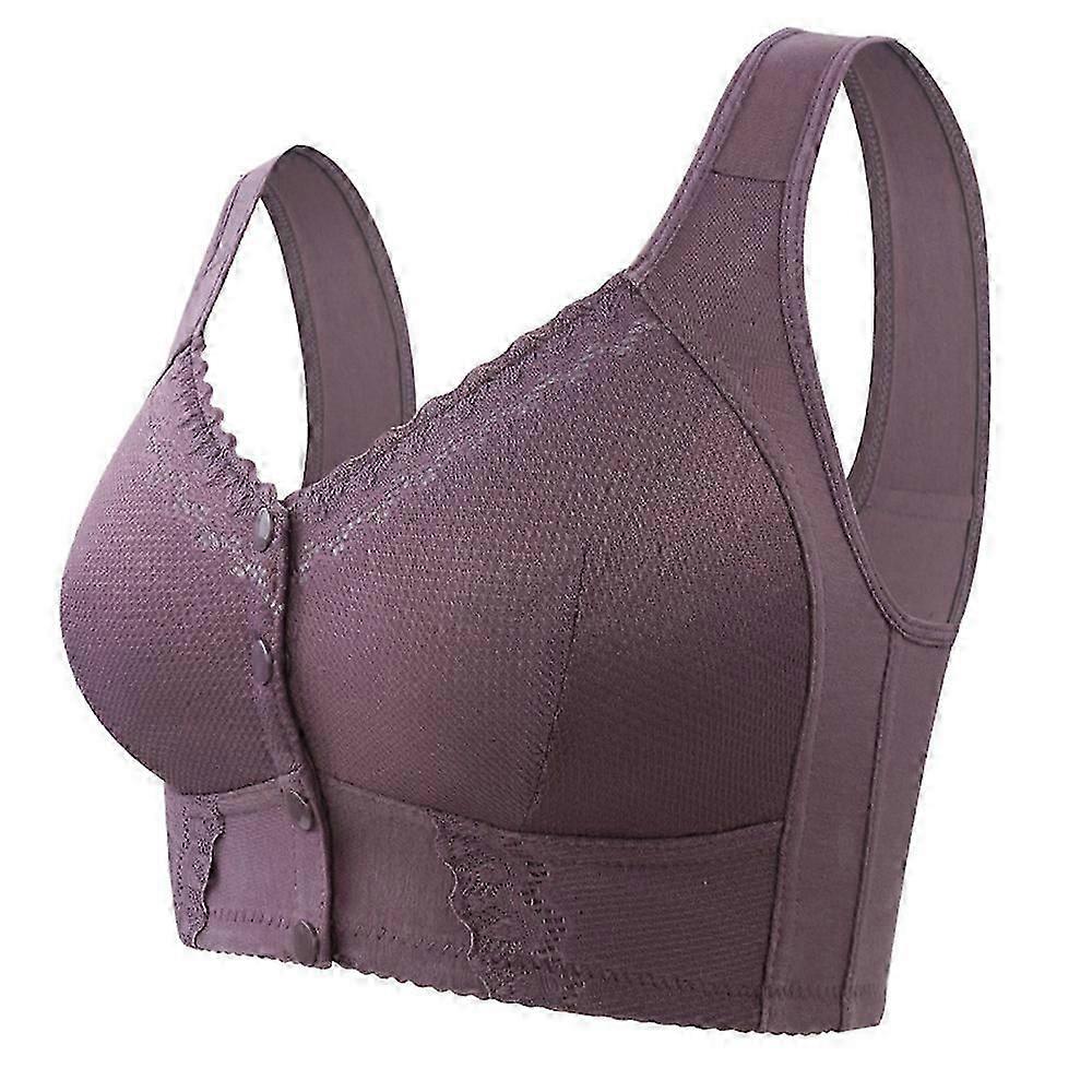 Soutiens-gorge Moona pour femmes seniors Charm Bra Front Snaps Confortable Soutien-gorge à couverture complèteP2025050900291