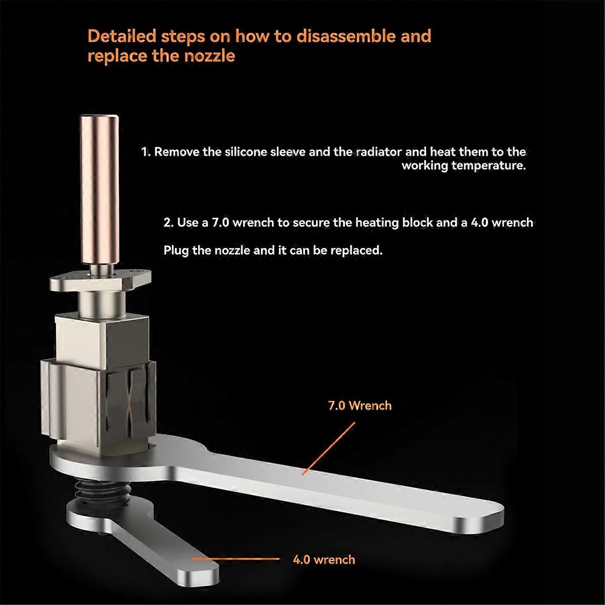 For P1 3D Printer Hotend Kit 0.2MM