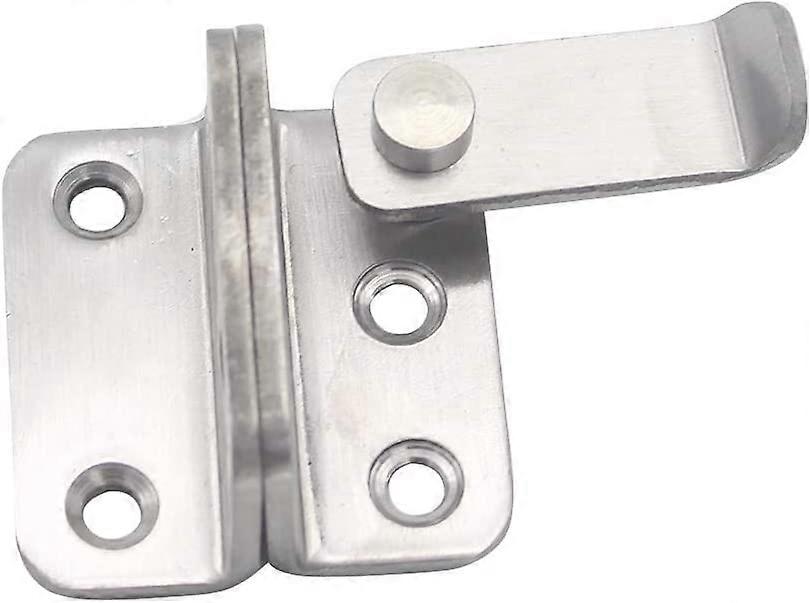 Slide Latch Lock Cam Lock for Right Door, Stainless Steel Security Padlock Latch with Padlock Hole for Cabinets