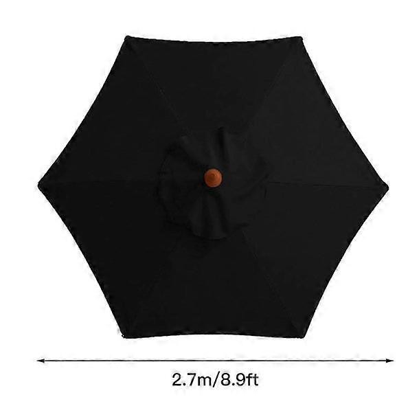 e antivento 1 confezione da ombrellone da giardino da 2,7 m 6 costole ombrellone da esterno ombrellone da pesca accessori per ombrello antipioggia per giardino, spiaggia