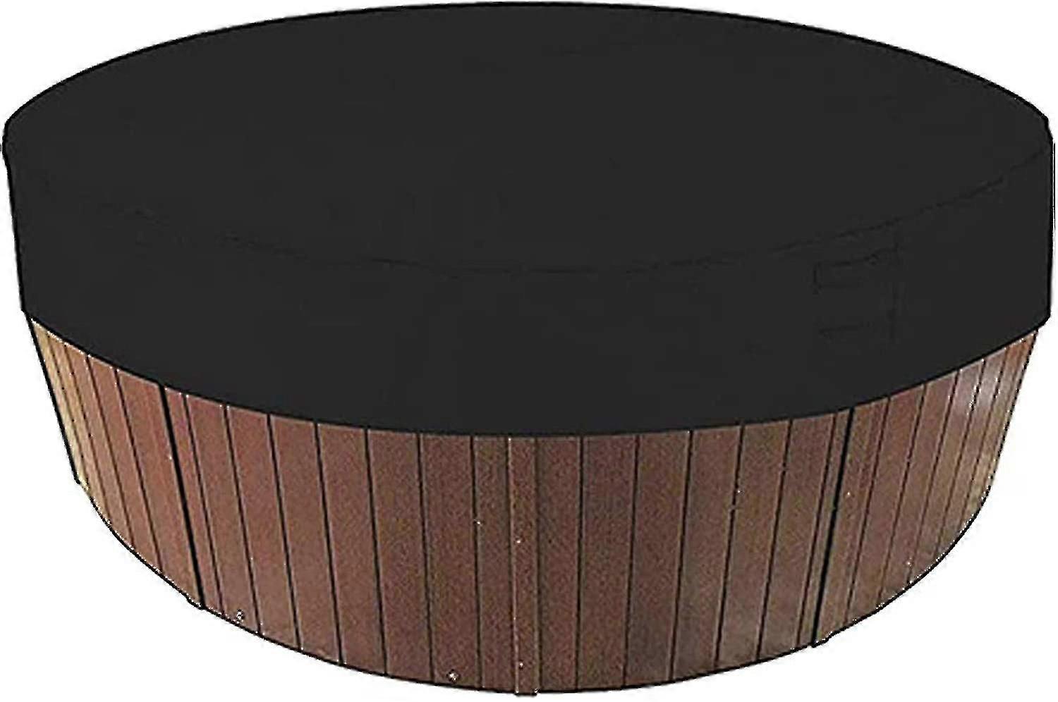 Waterproof Weather Resistant Spa Round Hot Tub Protector Covers With Elastic For Outdoor Bathtub
