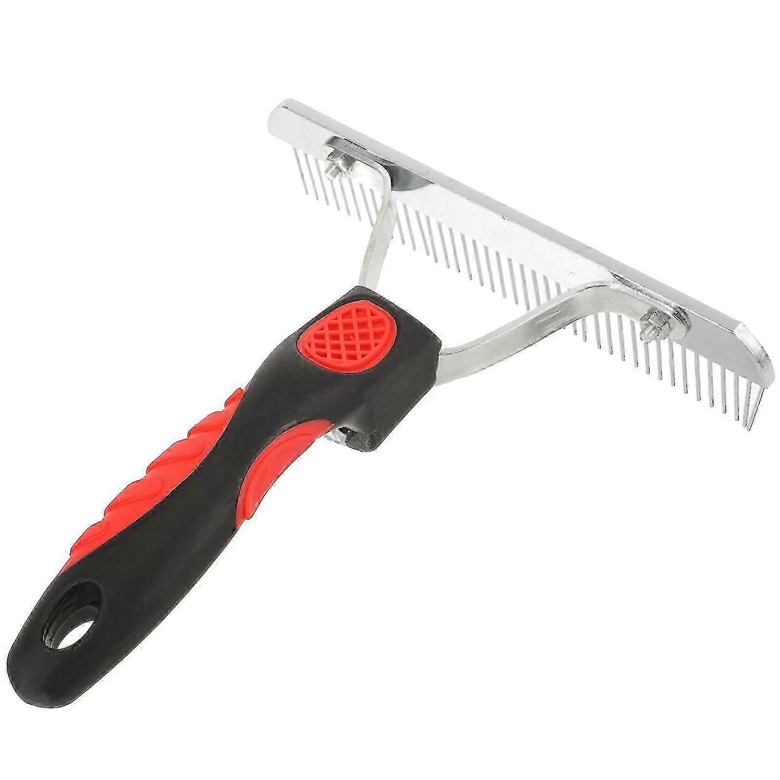 מסרק ניקוי שיער סוס טיפוח סוס מגרפה אביזר ניקוי מברשת ניקוי עמידה-FCY מזל