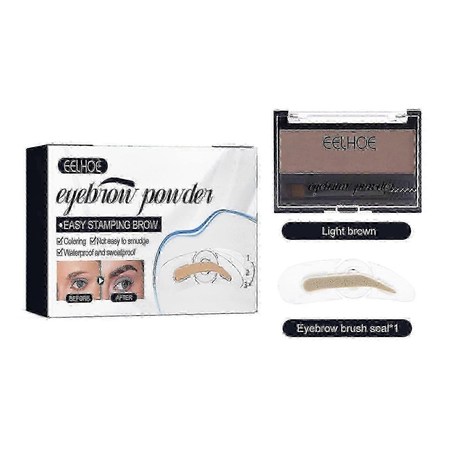 Eyebrow Powder Set Makeup Natural Lasting Waterproof Not Easy To Decolorize Dizzy Lazy Seal Eyebrow Powder Set