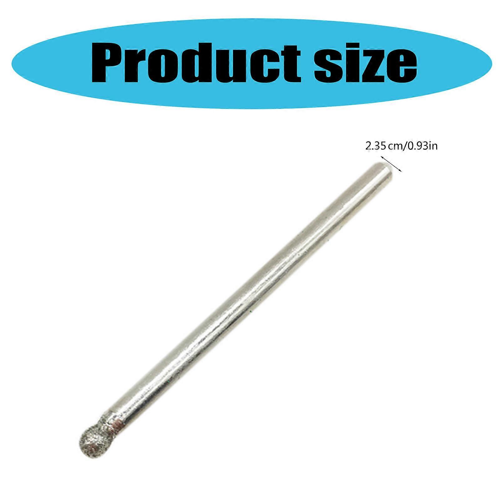 2.35mm الماس مثقاب لجميع الأغراض لدغ كيت نحت أداة النقش للمجوهرات شاطئ البحر الزجاج قذائف الأحجار الكريمة 30 قطعة أسود