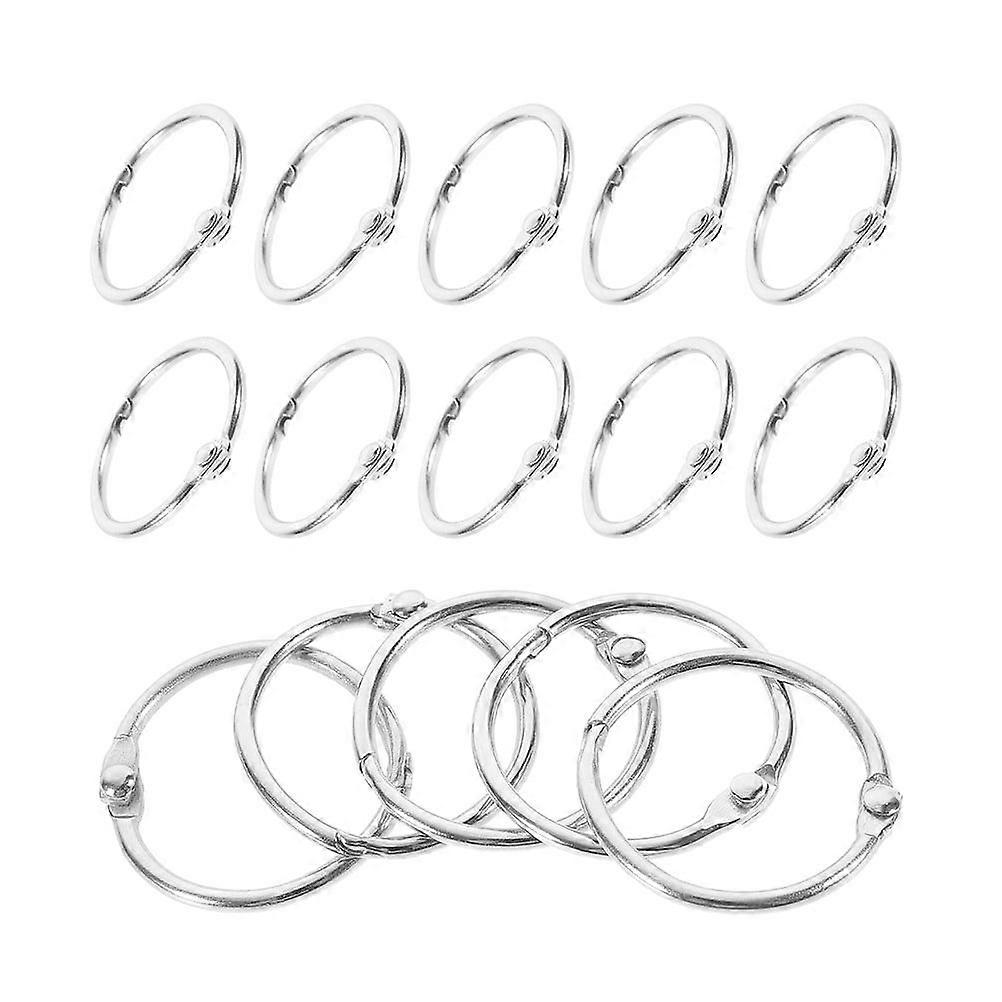2025 Latest Model 20 Pcs Metal Buckle Multi-function Ring Paper Rings Security Keyring Clasp Clasps