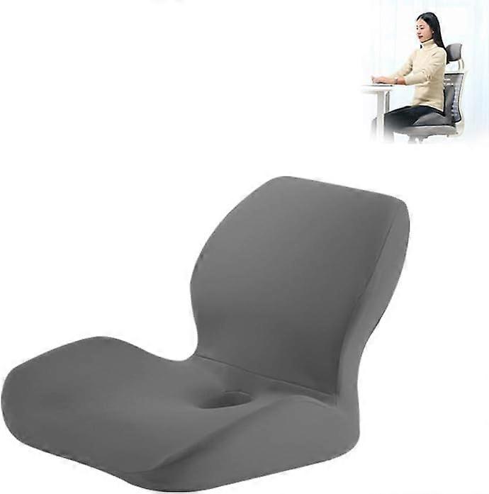 Memory Foam Seat Cushion And Lumbar Pillow For Office Chair And Wheelchair Orthopedic Coccyx Pad Back Tailbone Sciatica