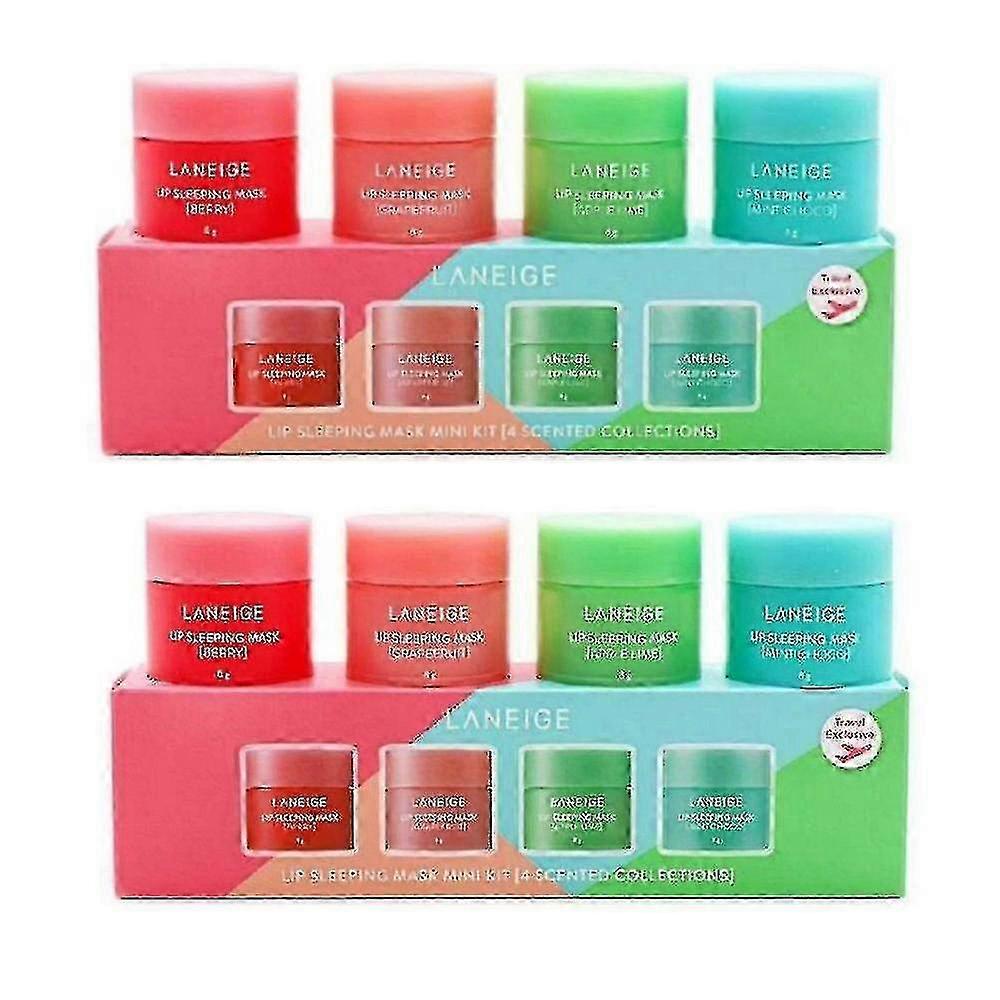 リップクリームマスク、8 /pcsラネージュリップスリーピングマスクハイドレーションメンテナンスリペアリップクリームマスク-Yx-Y