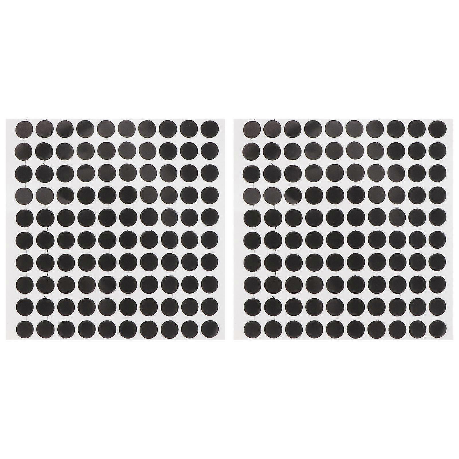 2 Sheets Billiard Table Black Dot Pool Table Marker Dot Billiard Marking Stickers for Club Use