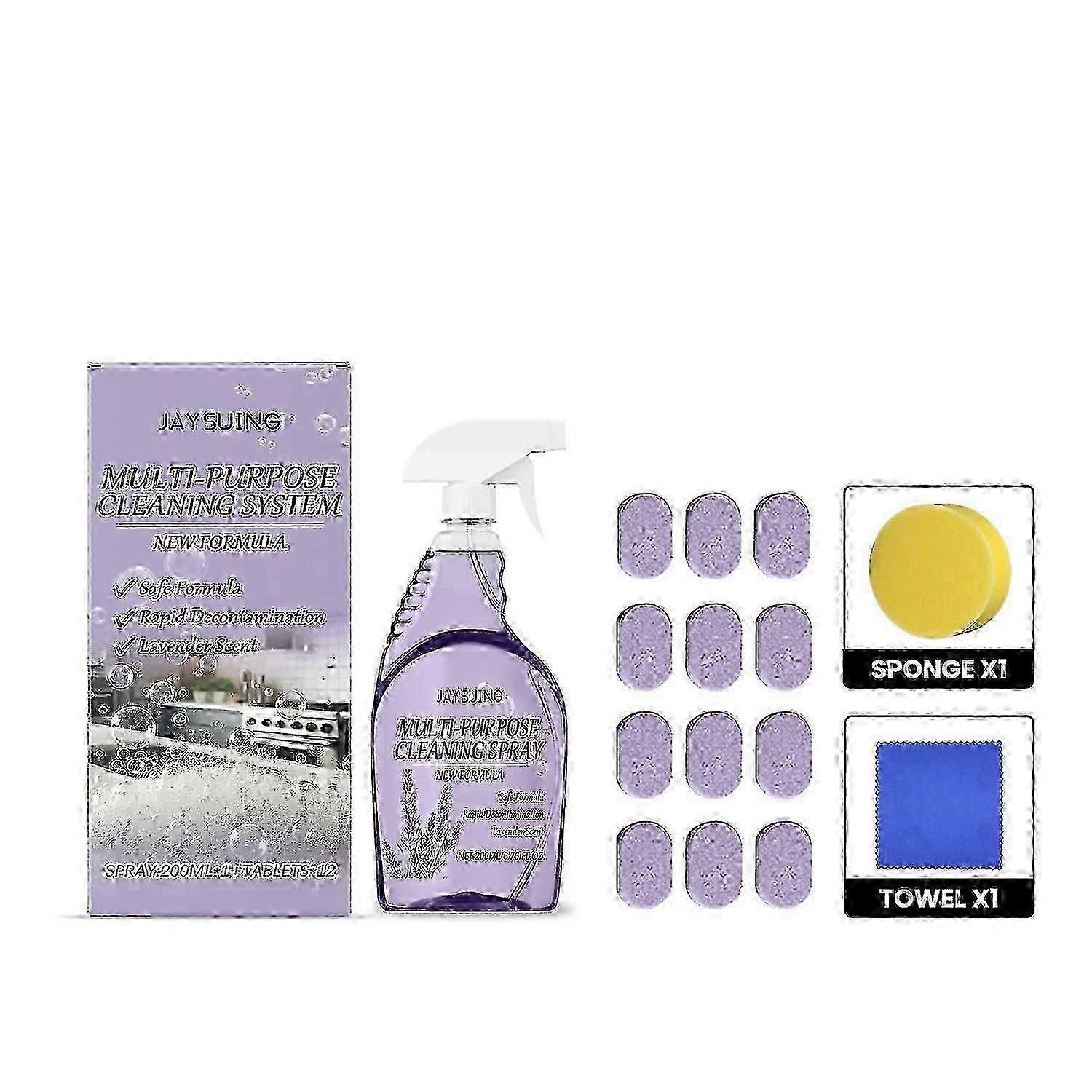 Jaysuing multi-purpose cleaner cleaning degreasing stain removal kitchen bathroom cleaning multi-pur