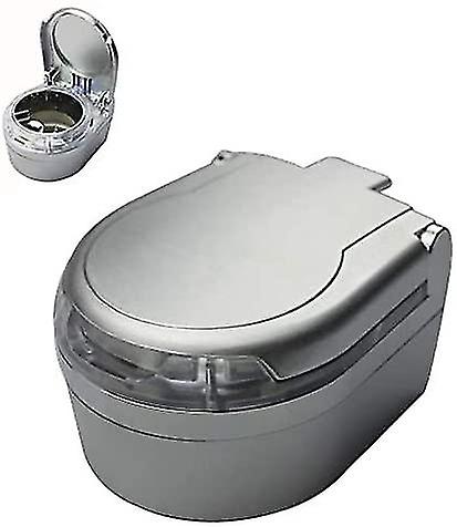 Portable Car Ashtray With Blue Led Light And Lid