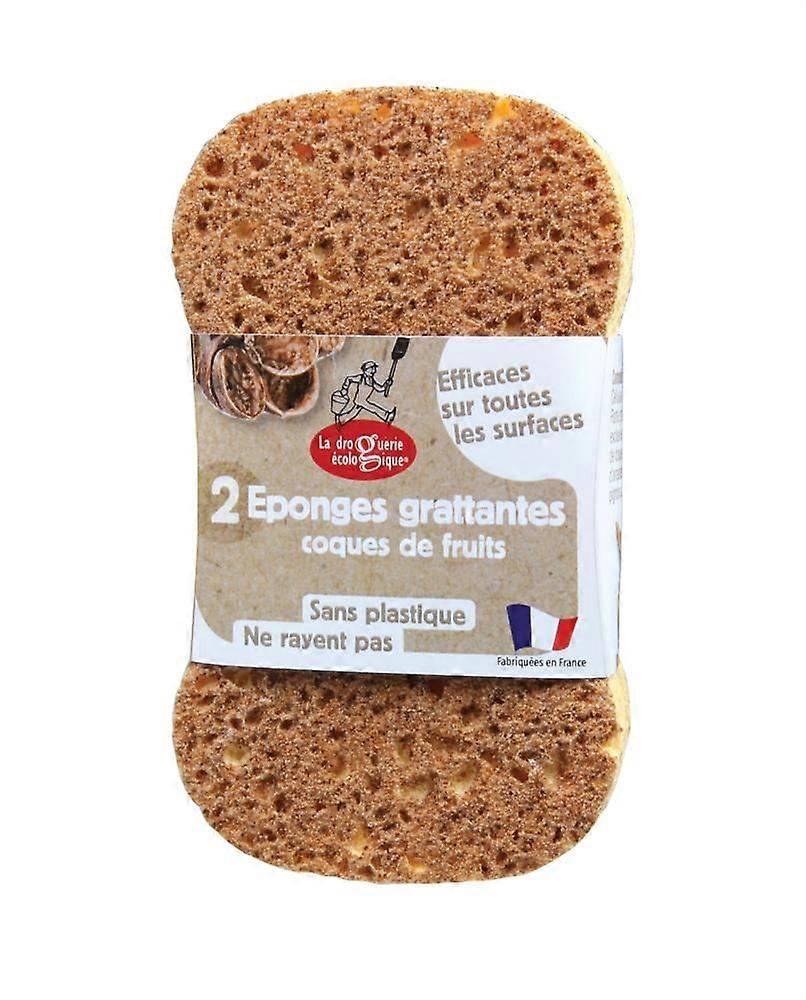 Food Alive 100 % plastic free 2 Plants and Nuts Scourer Sponge