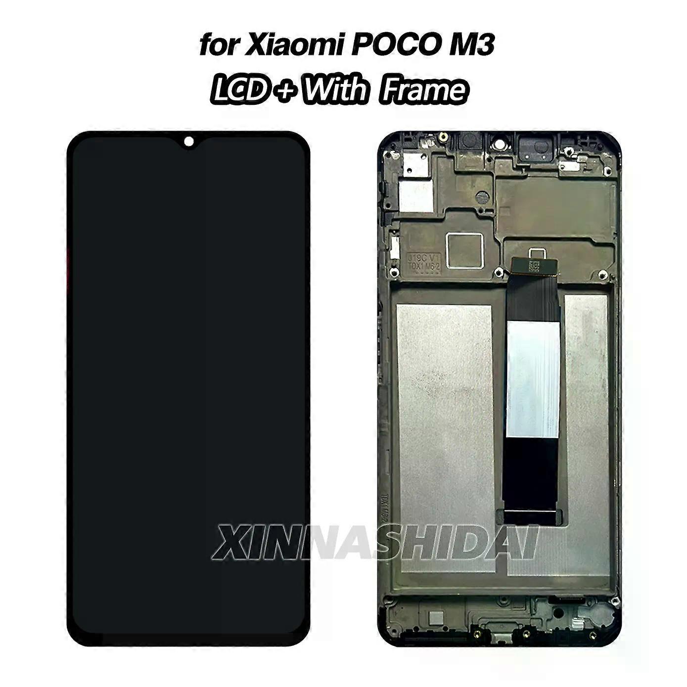 Display da 6,5 "per Xiaomi Poco M3 Display LCD Touch Screen Sostituzione per Xiaomi Poco M3 M2103K19PG LCD Display