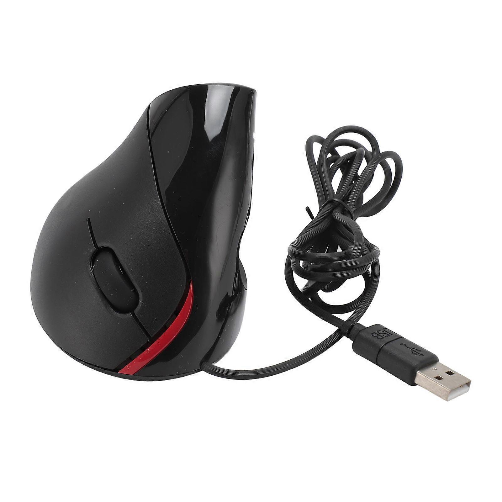 Right Hand Vertical Mouse Adjustable DPI Optical Wired Ergonomic Mouse With Intelligent Sleep and Wakeup for Notebook PC
