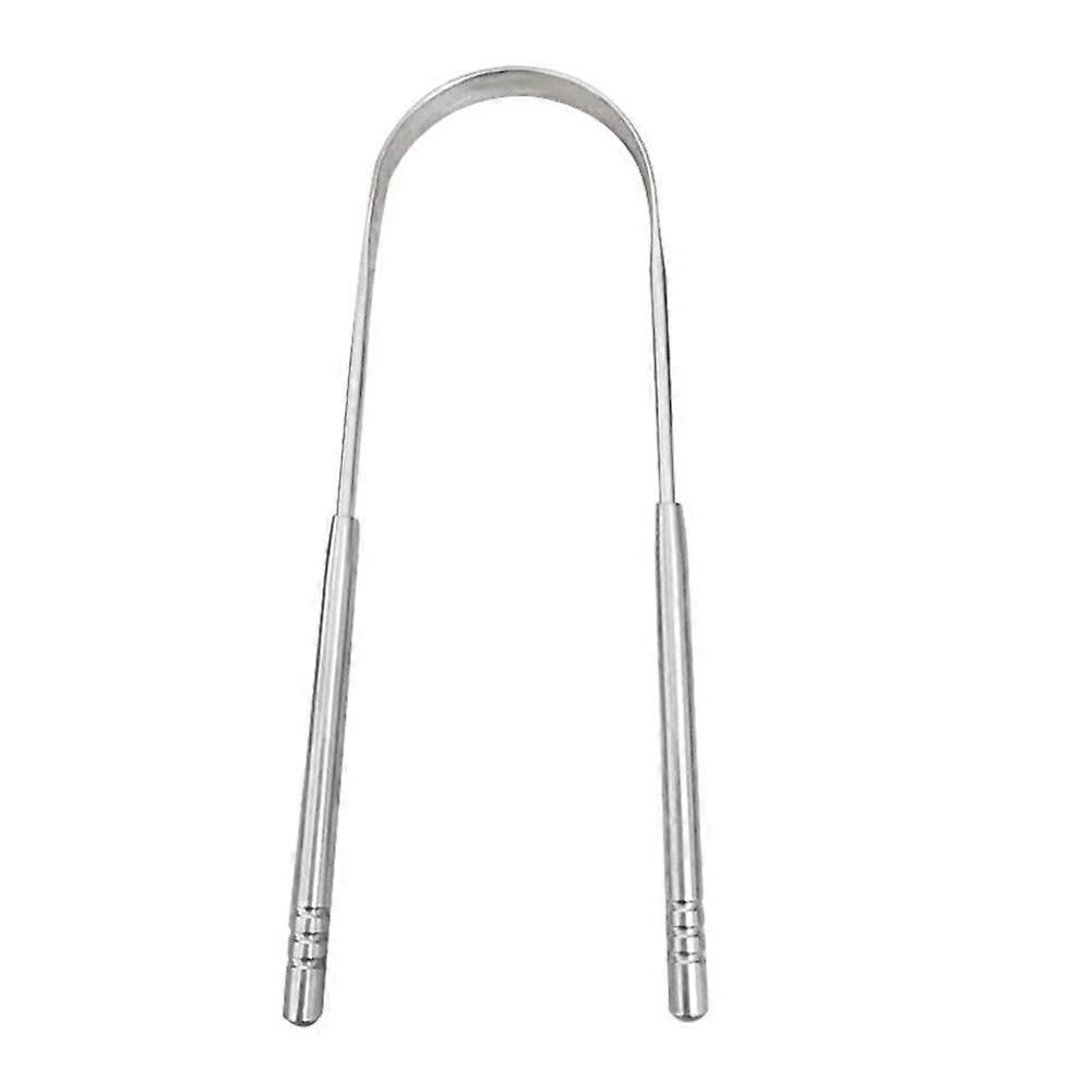 Steel Tongue Scraper for Fresh Breath Effectively Remove Buildup Improve Oral Hygiene Anti Rust Easy to Use