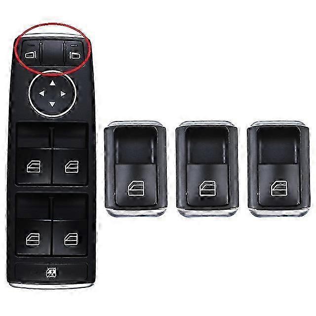 Electric Power Master Window Switch Button for Compatible Mercedes Vehicles W204 W212 C E GLK Class, Part Numbers 2049055402, 2049055302, 20