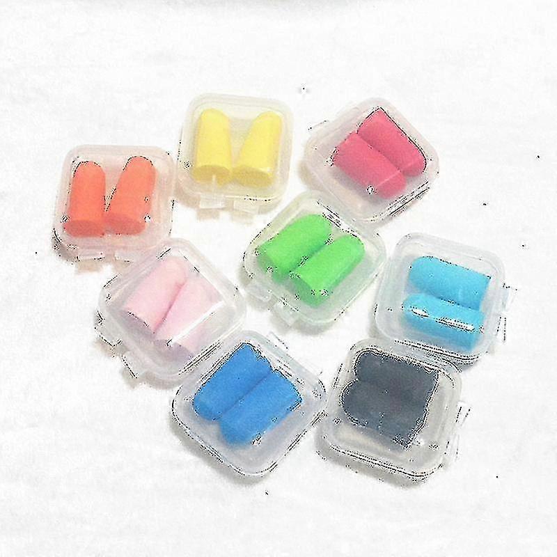 8 Pairs Soft Foam Earplugs for Sleeping, Noise Canceling, Work & Study