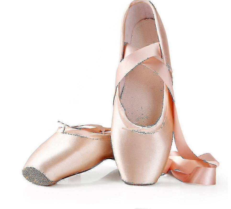 Buty do tańca do baletu - Profesjonalne pointy ze wstążkami dla wszystkich grup wiekowych