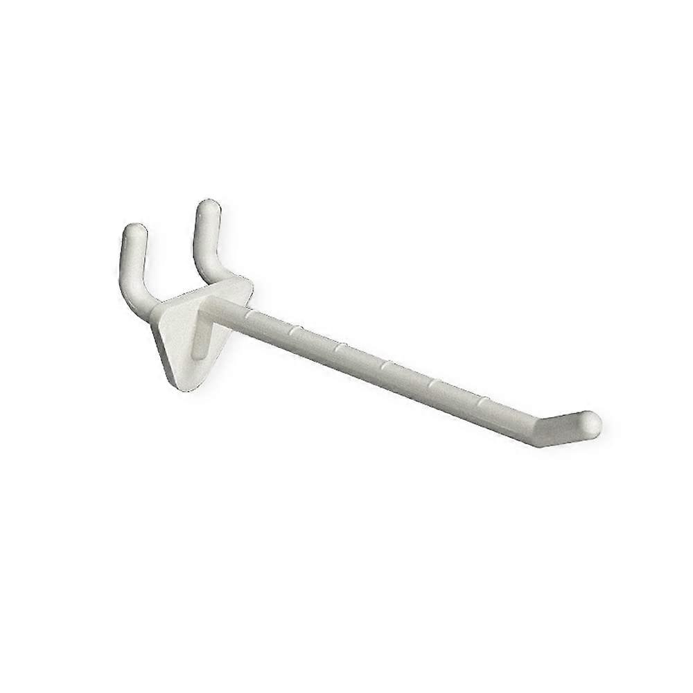800074-WHT 4-Inch White Plastic Hook 50-Pack Model 800074-WHT Durable Storage Hook