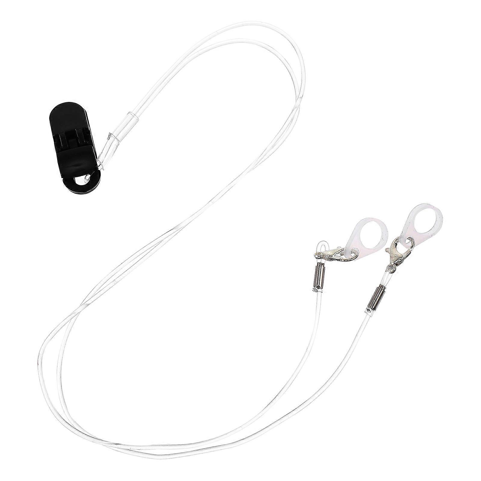 Hearing Aid Strap Made of Durable ABS for Hanging Use Transparent Suitable for All BTE Hearing Aids 1pc