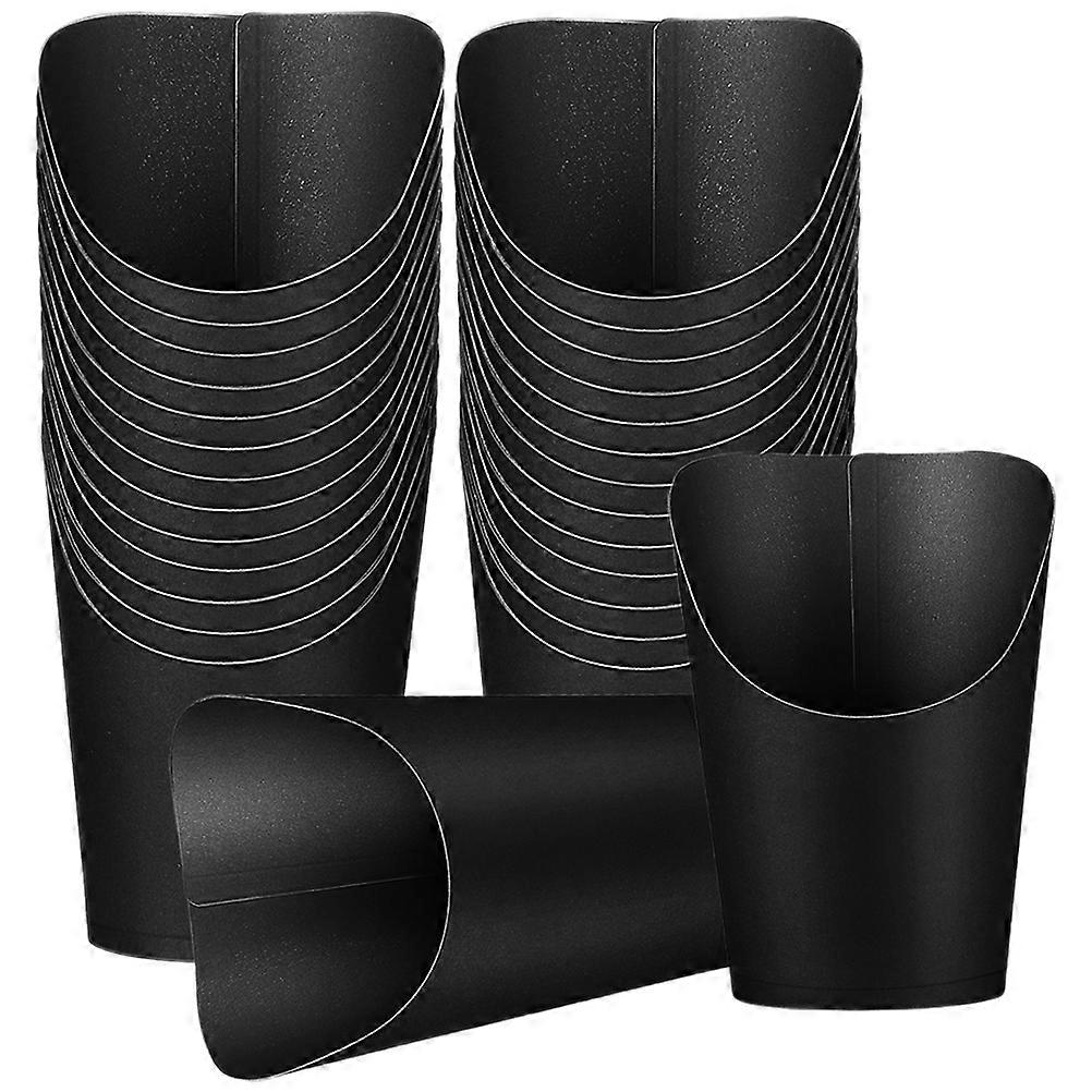 Charcuterie Cups 50Pcs Black Paper Versatile Snack Containers for Storage